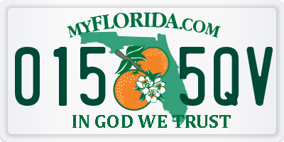 FL license plate 0155QV