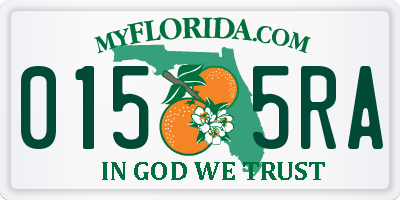 FL license plate 0155RA