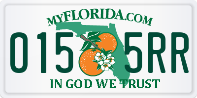 FL license plate 0155RR