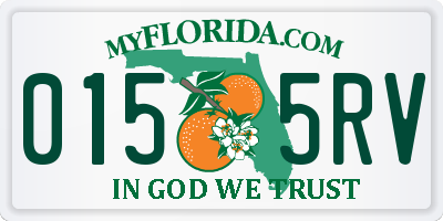 FL license plate 0155RV