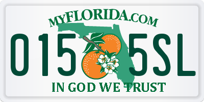 FL license plate 0155SL