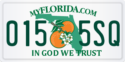 FL license plate 0155SQ