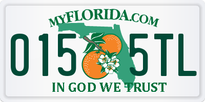 FL license plate 0155TL