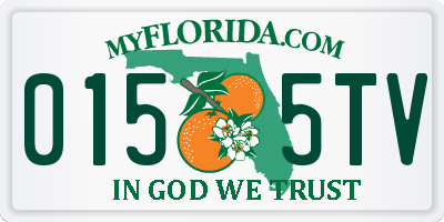 FL license plate 0155TV