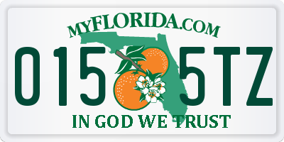FL license plate 0155TZ