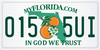 FL license plate 0155UI