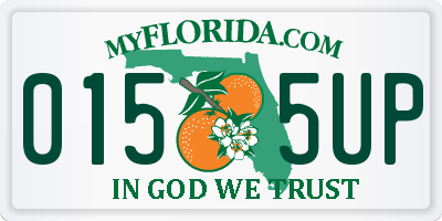 FL license plate 0155UP