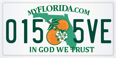 FL license plate 0155VE