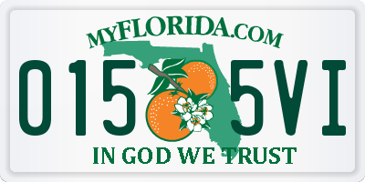 FL license plate 0155VI
