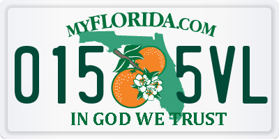 FL license plate 0155VL