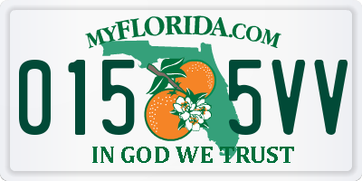 FL license plate 0155VV