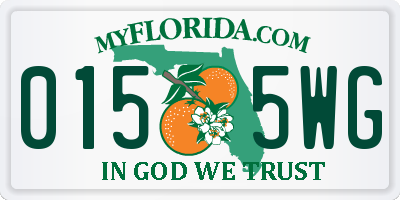 FL license plate 0155WG