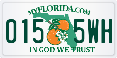 FL license plate 0155WH