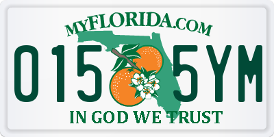 FL license plate 0155YM