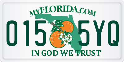 FL license plate 0155YQ