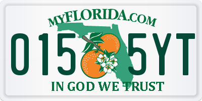 FL license plate 0155YT