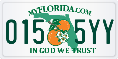 FL license plate 0155YY