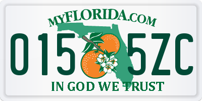 FL license plate 0155ZC