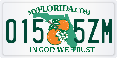 FL license plate 0155ZM
