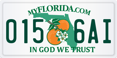 FL license plate 0156AI