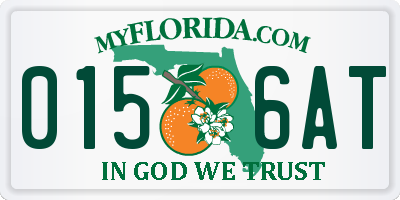 FL license plate 0156AT