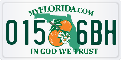 FL license plate 0156BH