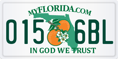 FL license plate 0156BL