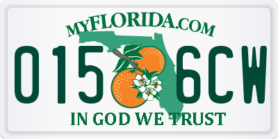 FL license plate 0156CW