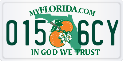 FL license plate 0156CY