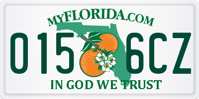 FL license plate 0156CZ