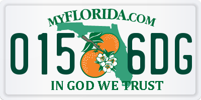 FL license plate 0156DG