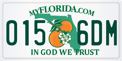 FL license plate 0156DM