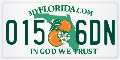FL license plate 0156DN