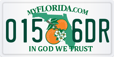 FL license plate 0156DR