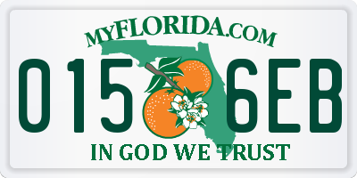 FL license plate 0156EB