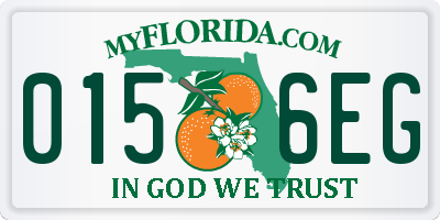 FL license plate 0156EG