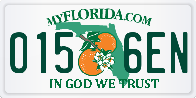FL license plate 0156EN