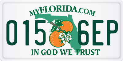 FL license plate 0156EP