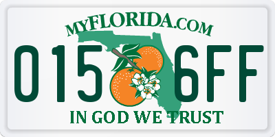 FL license plate 0156FF
