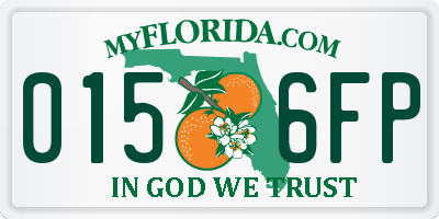 FL license plate 0156FP