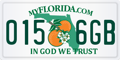 FL license plate 0156GB