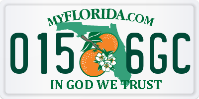 FL license plate 0156GC
