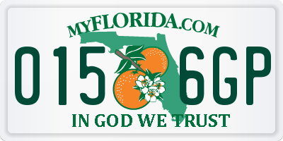 FL license plate 0156GP