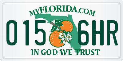 FL license plate 0156HR