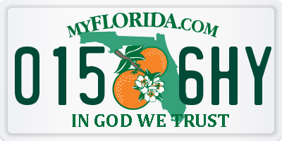 FL license plate 0156HY