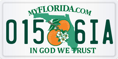 FL license plate 0156IA