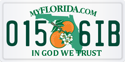 FL license plate 0156IB