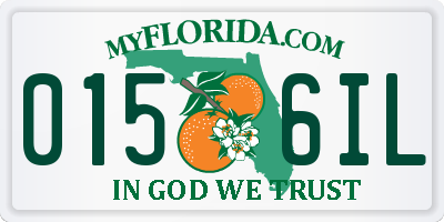 FL license plate 0156IL