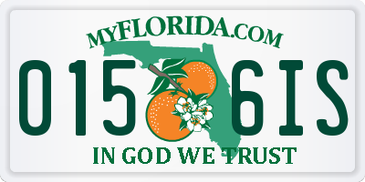 FL license plate 0156IS