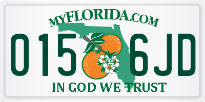 FL license plate 0156JD